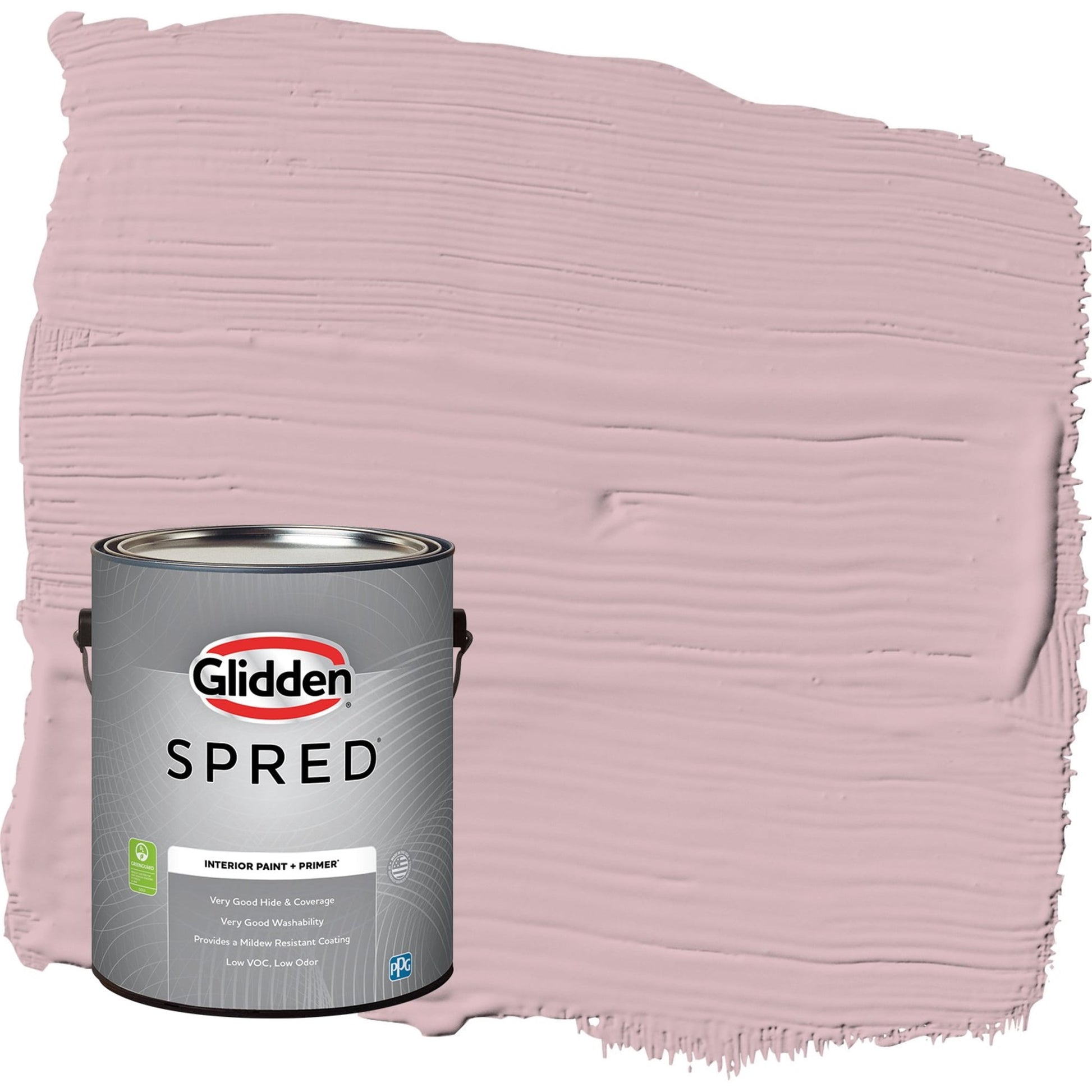 Glidden Spred Rose Stain / Pink, Semi-Gloss Interior Paint with Primer, 1 Gallon