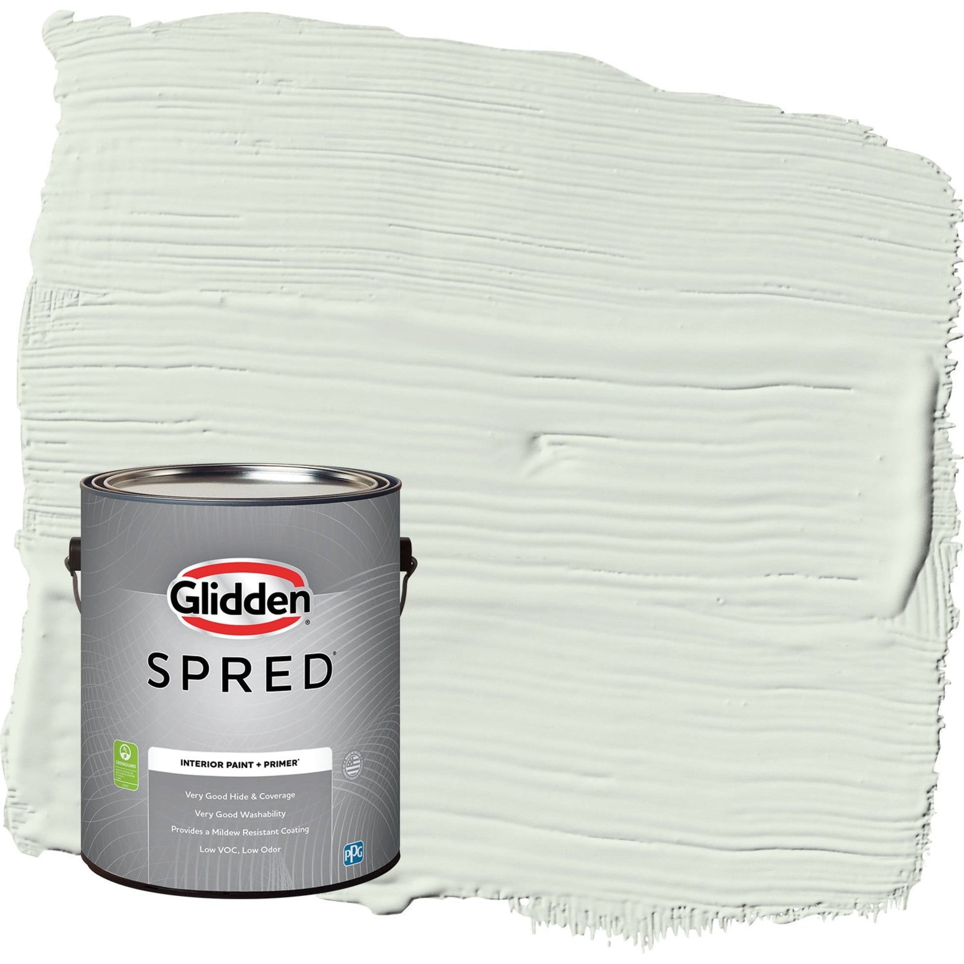 Glidden Spred Salty Breeze / Green, Semi-Gloss Interior Paint with Primer, 1 Gallon