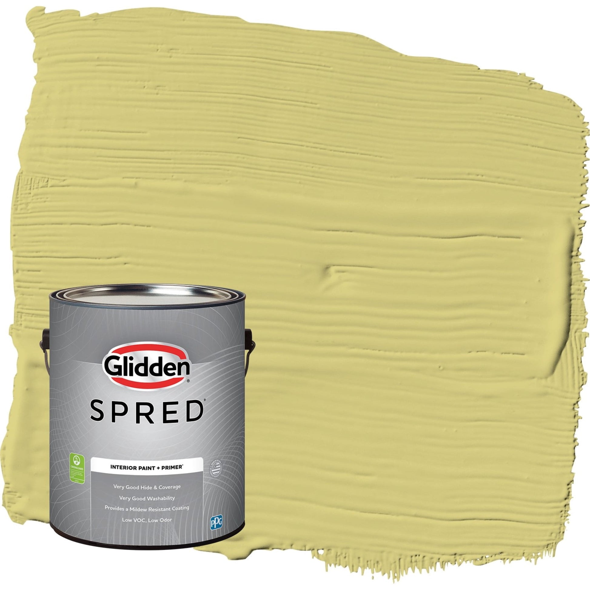 Glidden Spred Serene Scene / Green, Semi-Gloss Interior Paint with Primer, 1 Gallon