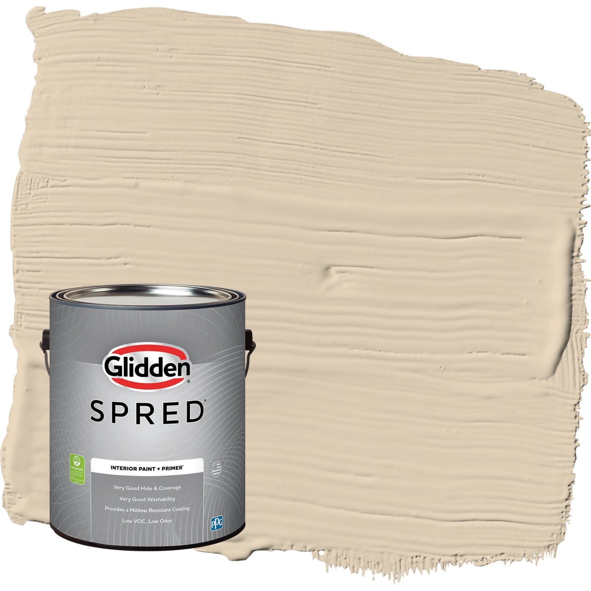 Glidden Spred Seriously Sand / Beige, Semi-Gloss Interior Paint with Primer, 1 Gallon