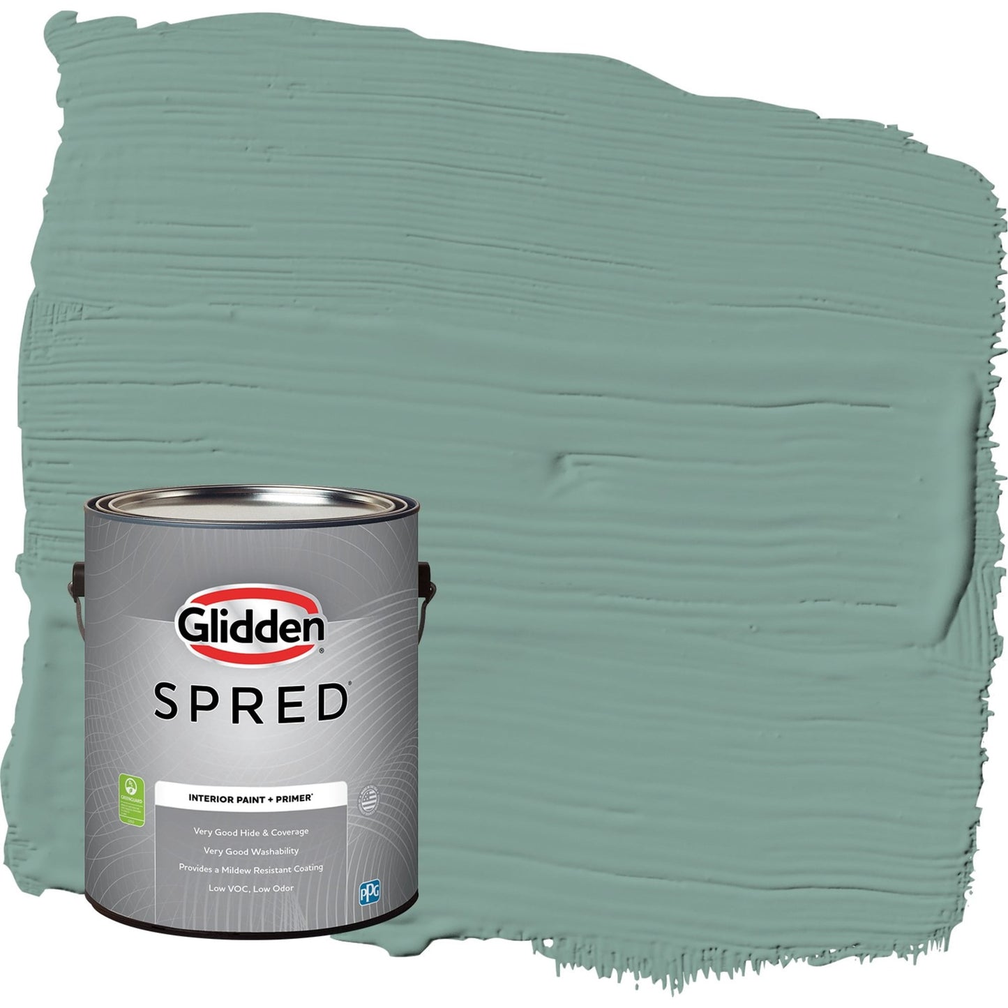 Glidden Spred Silver Laurel / Green, Eggshell Interior Paint with Primer, 1 Gallon