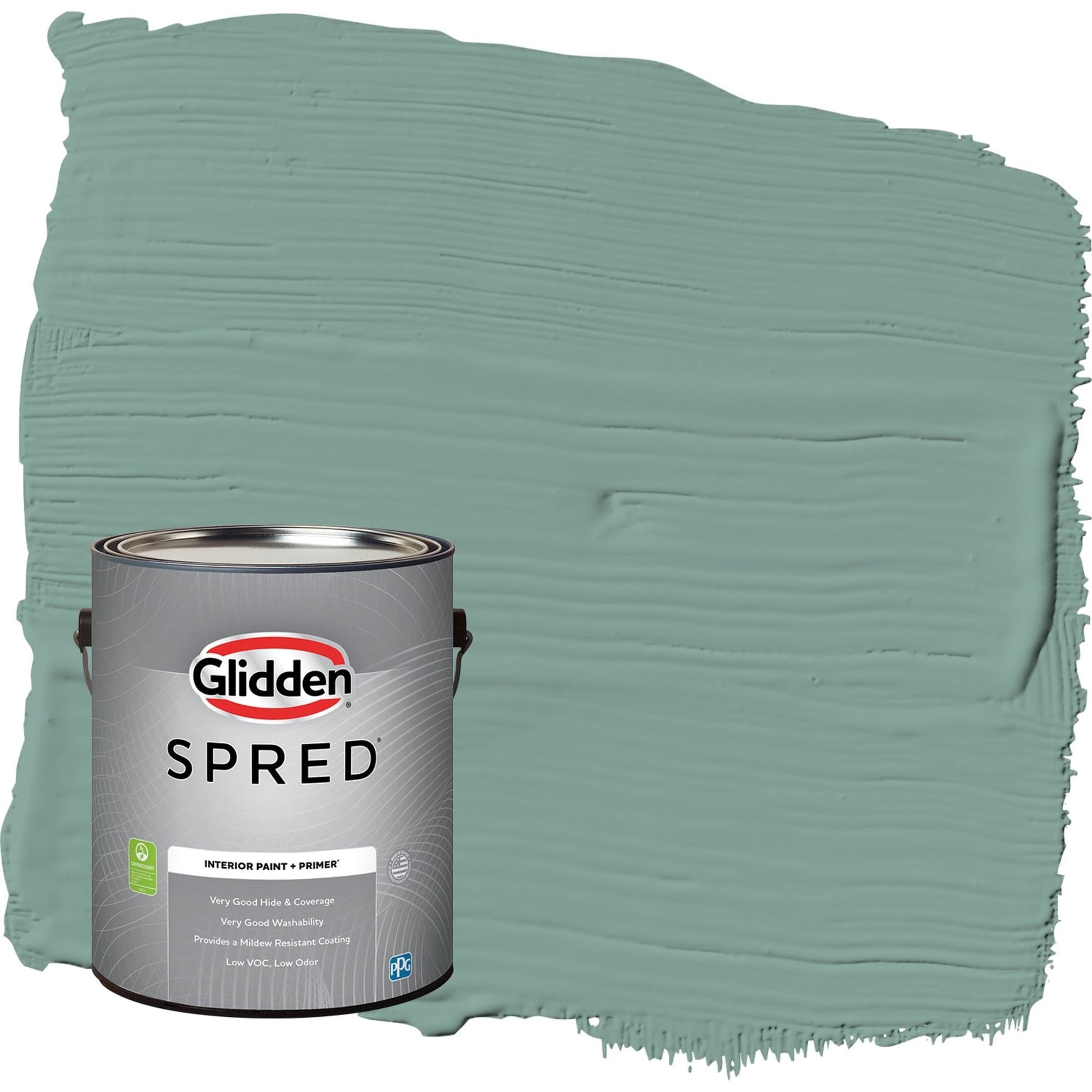 Glidden Spred Silver Laurel / Green, Eggshell Interior Paint with Primer, 1 Gallon