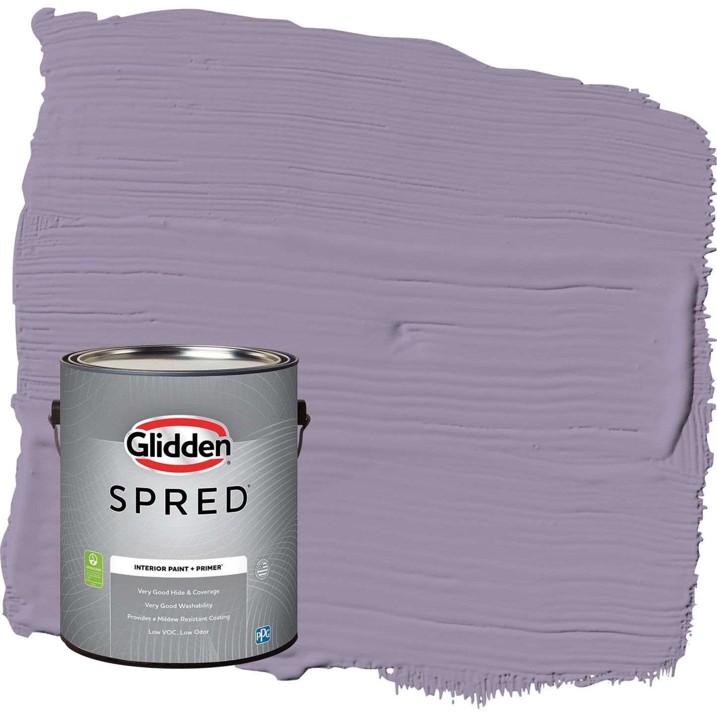 Glidden Spred Smoky Grape / Purple, Semi-Gloss Interior Paint with Primer, 1 Gallon