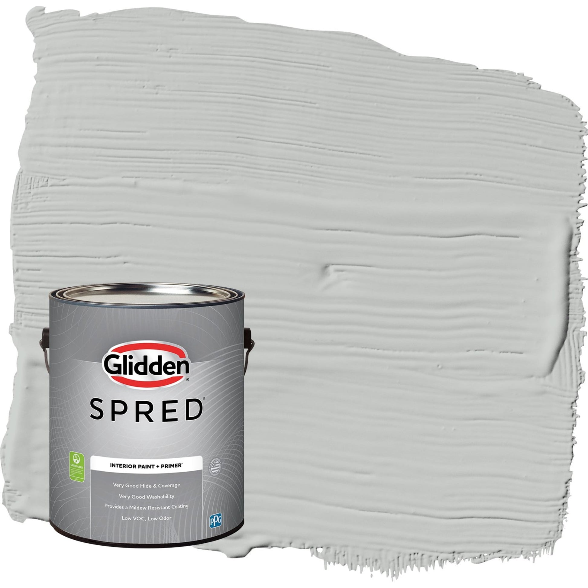 Glidden Spred Solitary State / Gray, Semi-Gloss Interior Paint with Primer, 1 Gallon