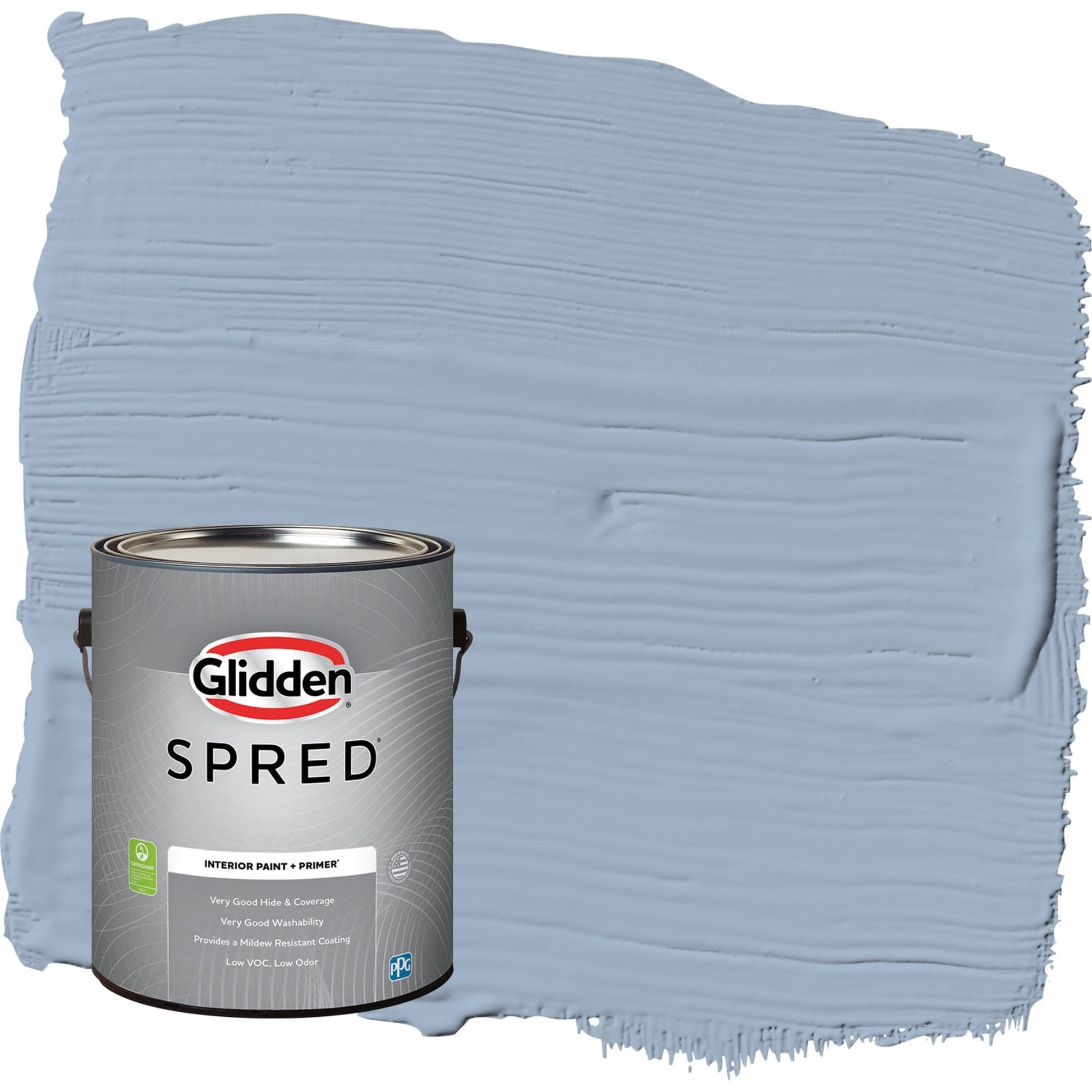 Glidden Spred Sterling Silver / Blue, Eggshell Interior Paint with Primer, 1 Gallon