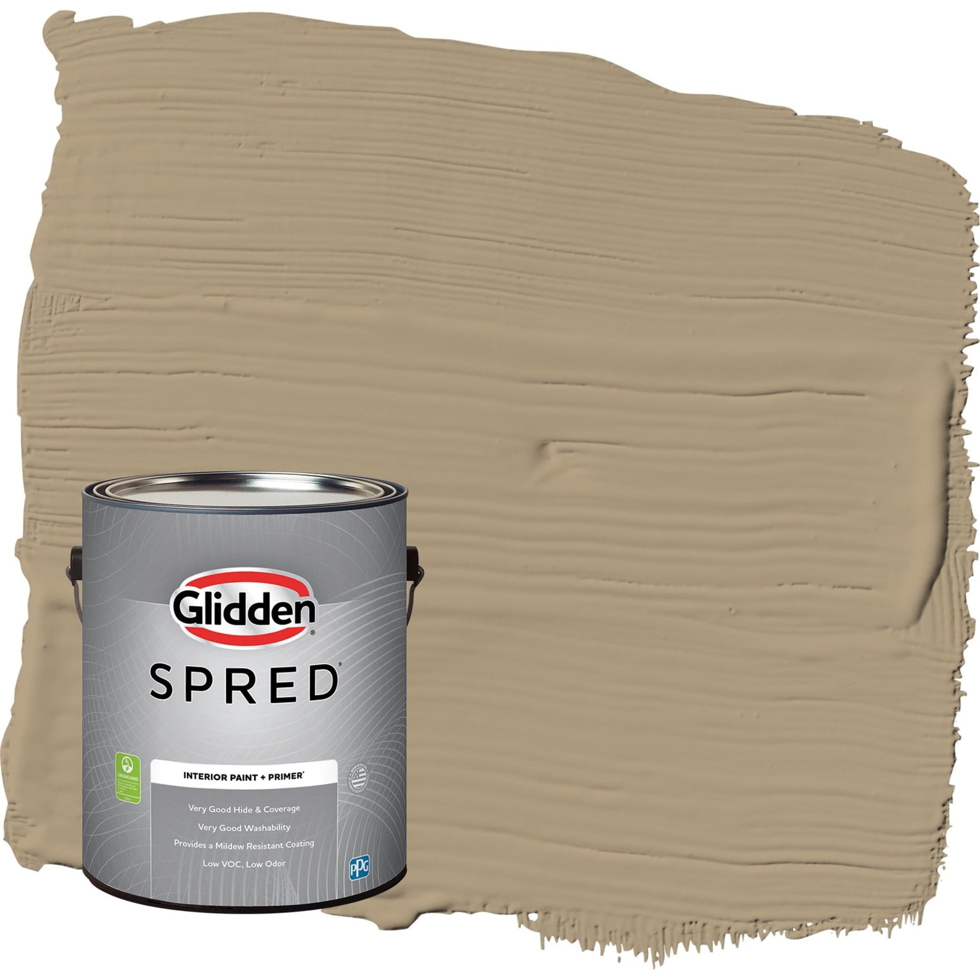 Glidden Spred Stony Creek / Beige, Semi-Gloss Interior Paint with Primer, 1 Gallon