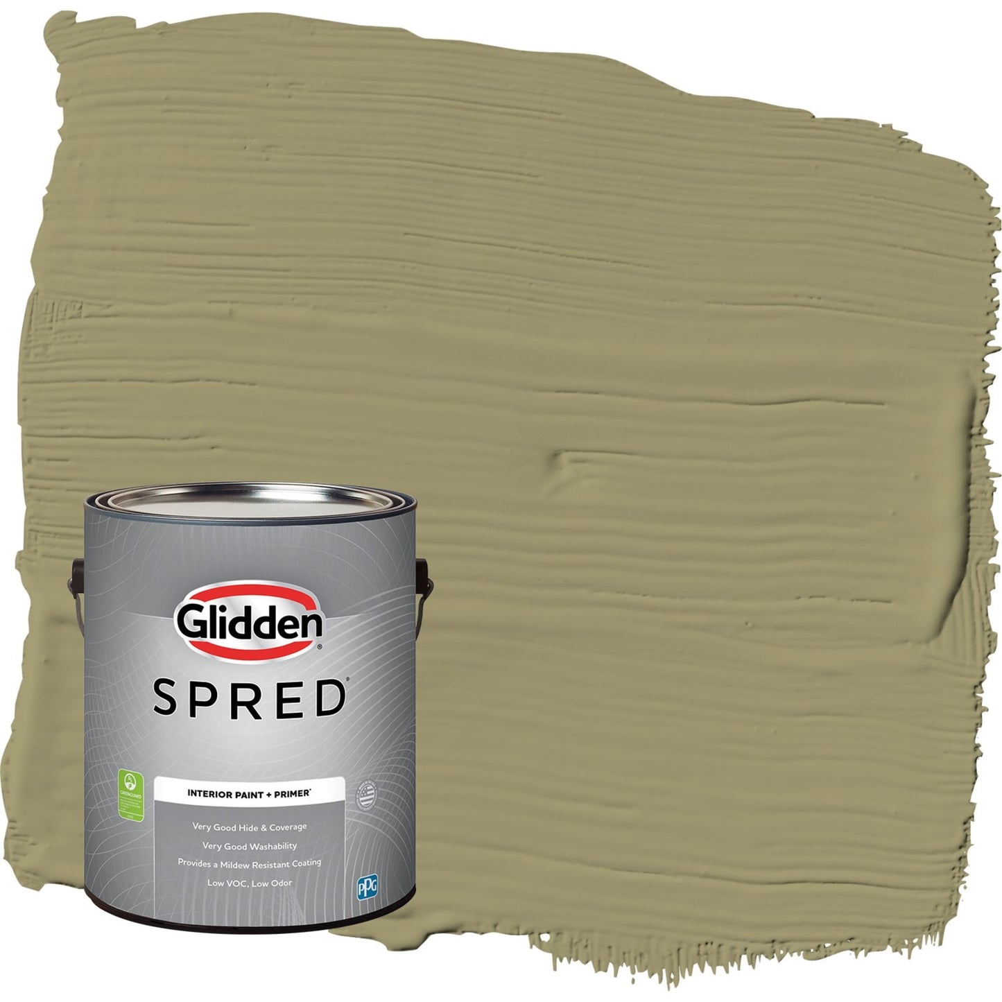 Glidden Spred Sweet Annie / Green, Semi-Gloss Interior Paint with Primer, 1 Gallon