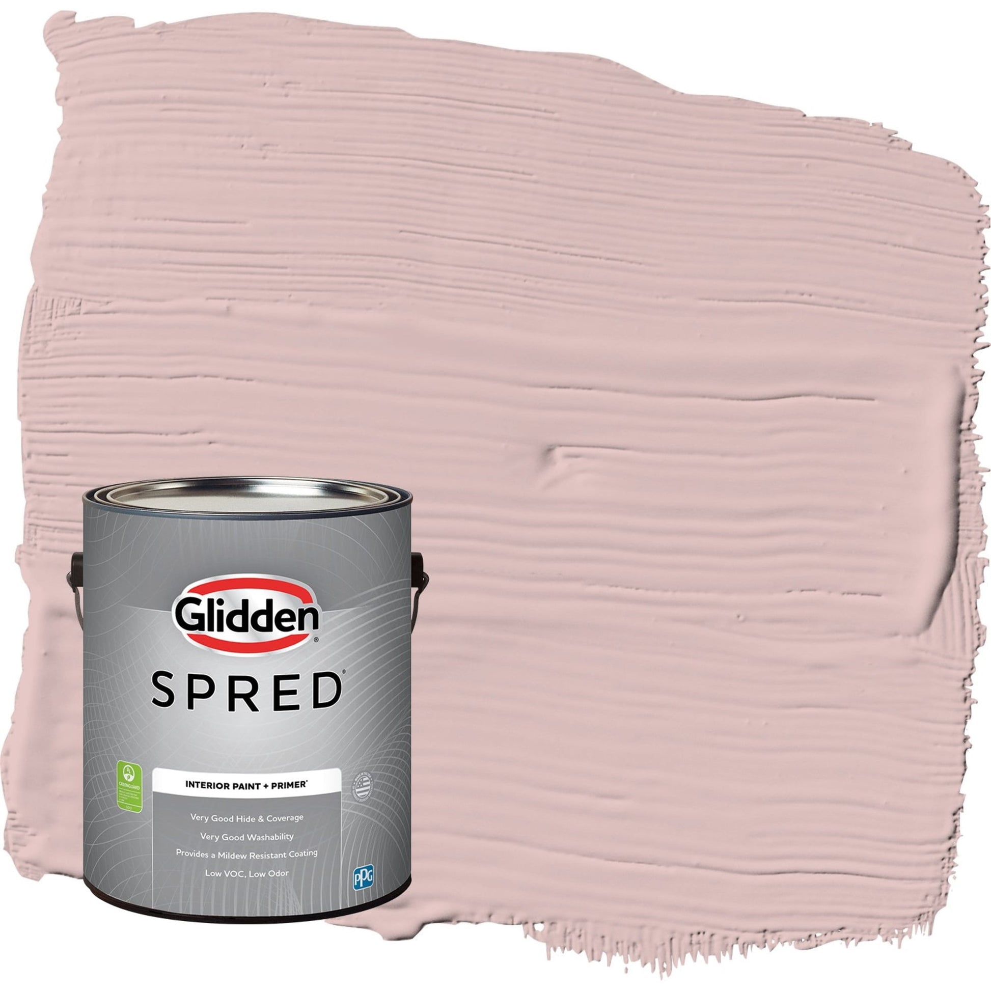 Glidden Spred Tea Time / Pink, Flat Interior Paint with Primer, 1 Gallon