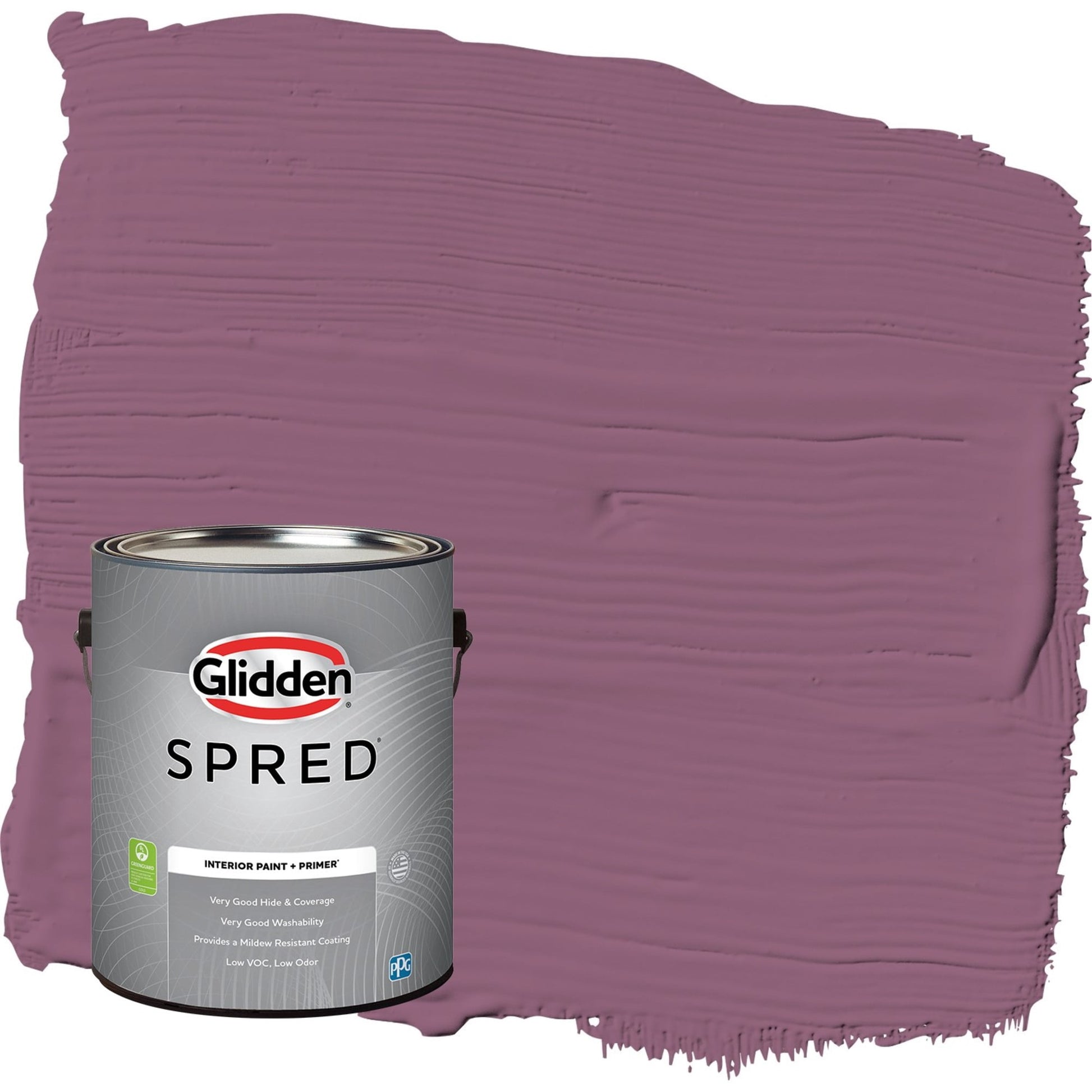 Glidden Spred Victorian Plum / Purple, Semi-Gloss Interior Paint with Primer, 1 Gallon