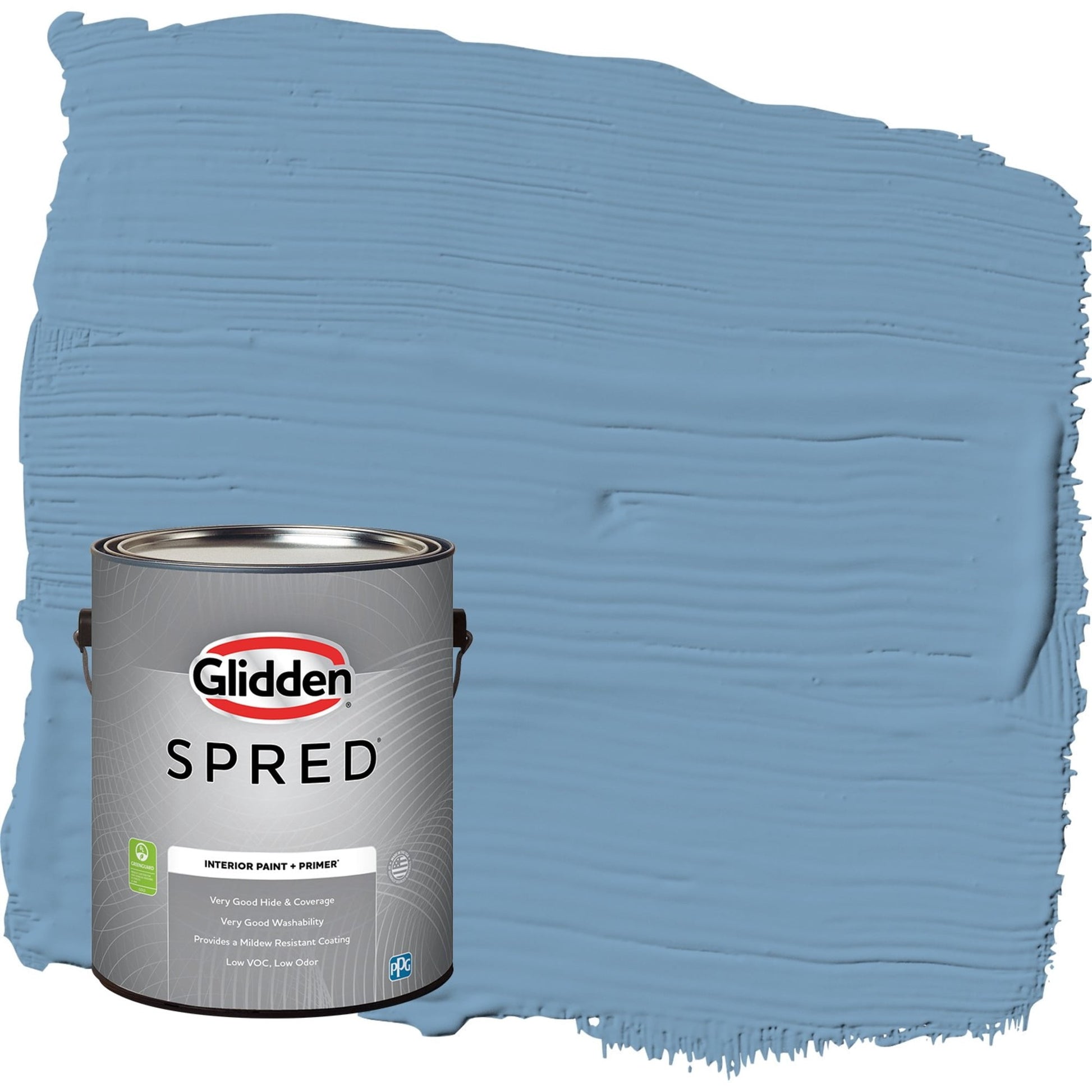 Glidden Spred Walden Pond / Blue, Semi-Gloss Interior Paint with Primer, 1 Gallon