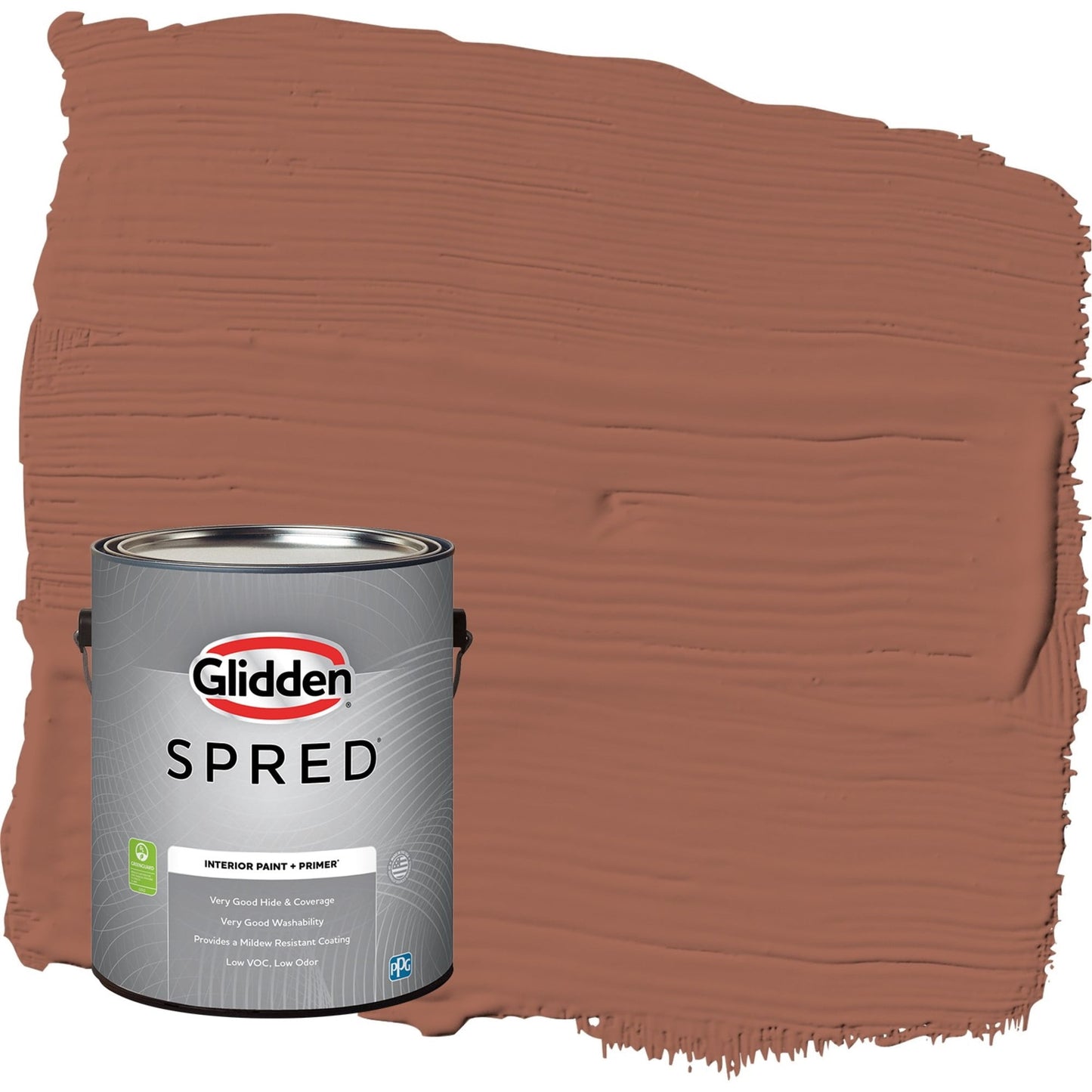Glidden Spred Warm Up / Orange, Semi-Gloss Interior Paint with Primer, 1 Gallon
