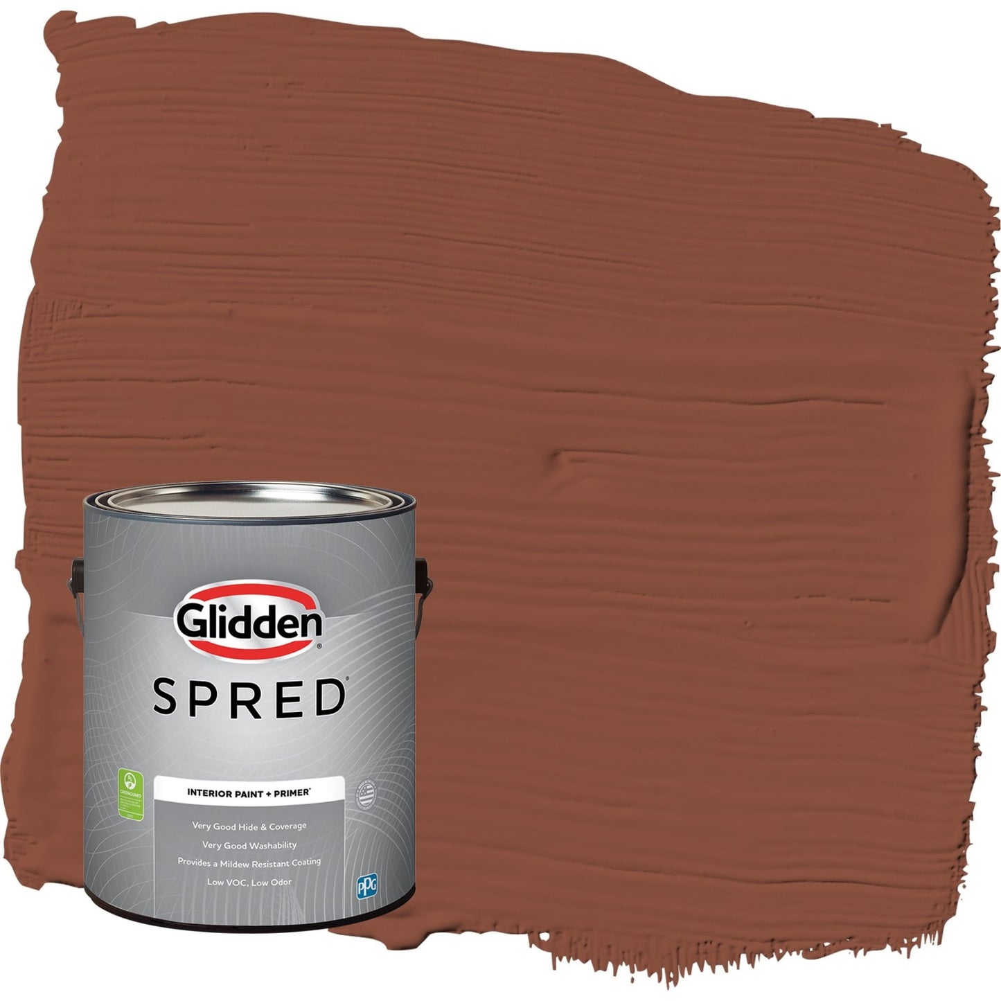 Glidden Spred Warm Wassail / Orange, Semi-Gloss Interior Paint with Primer, 1 Gallon
