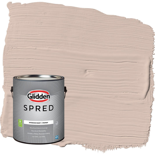 Glidden Spred Wild Rice / Orange, Flat Interior Paint with Primer, 1 Gallon