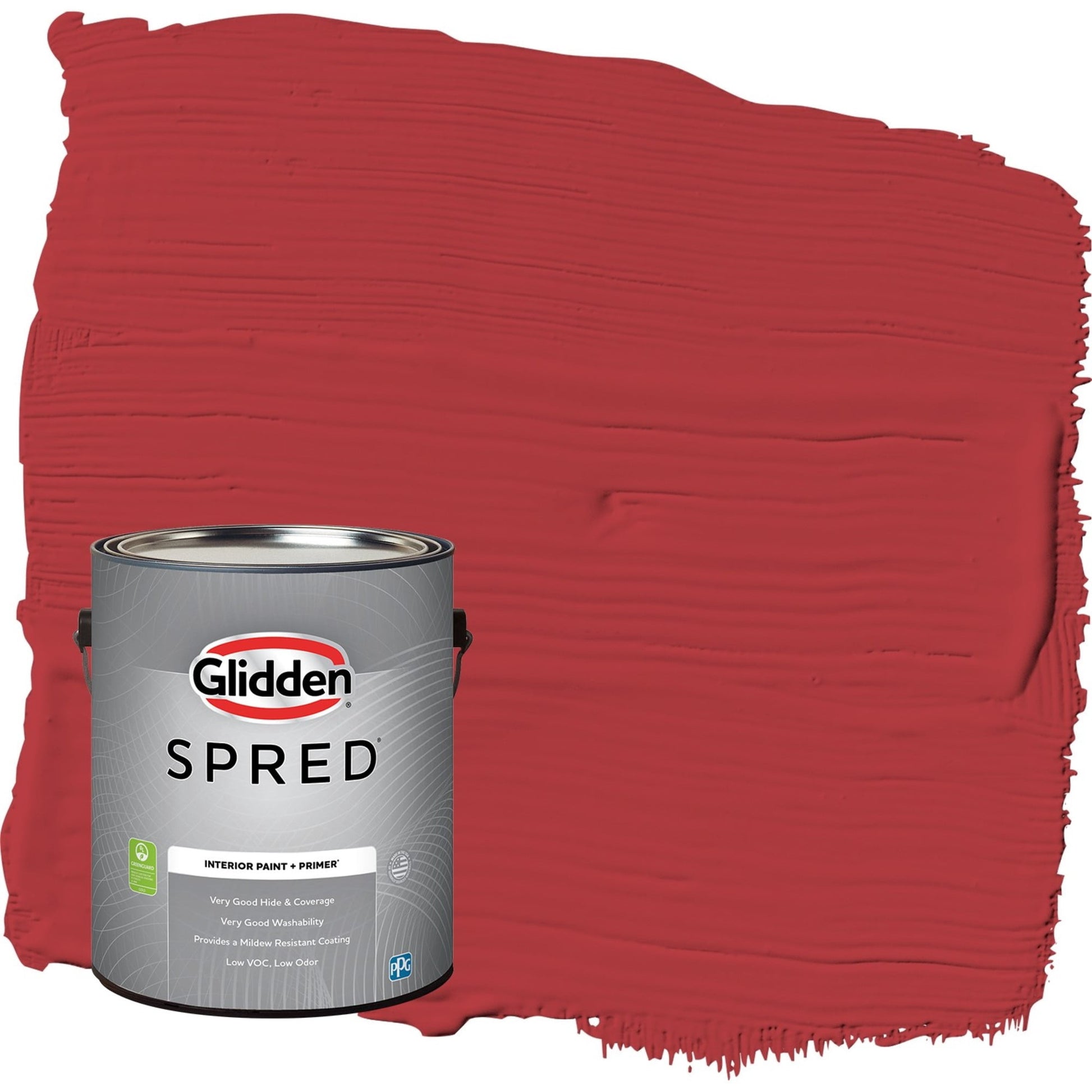 Glidden Spred Red Gumball / Red, Semi-Gloss Interior Paint with Primer, 1 Gallon