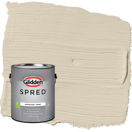 Glidden Spred Toasted Almond / Beige, Semi-Gloss Interior Paint with Primer, 1 Gallon