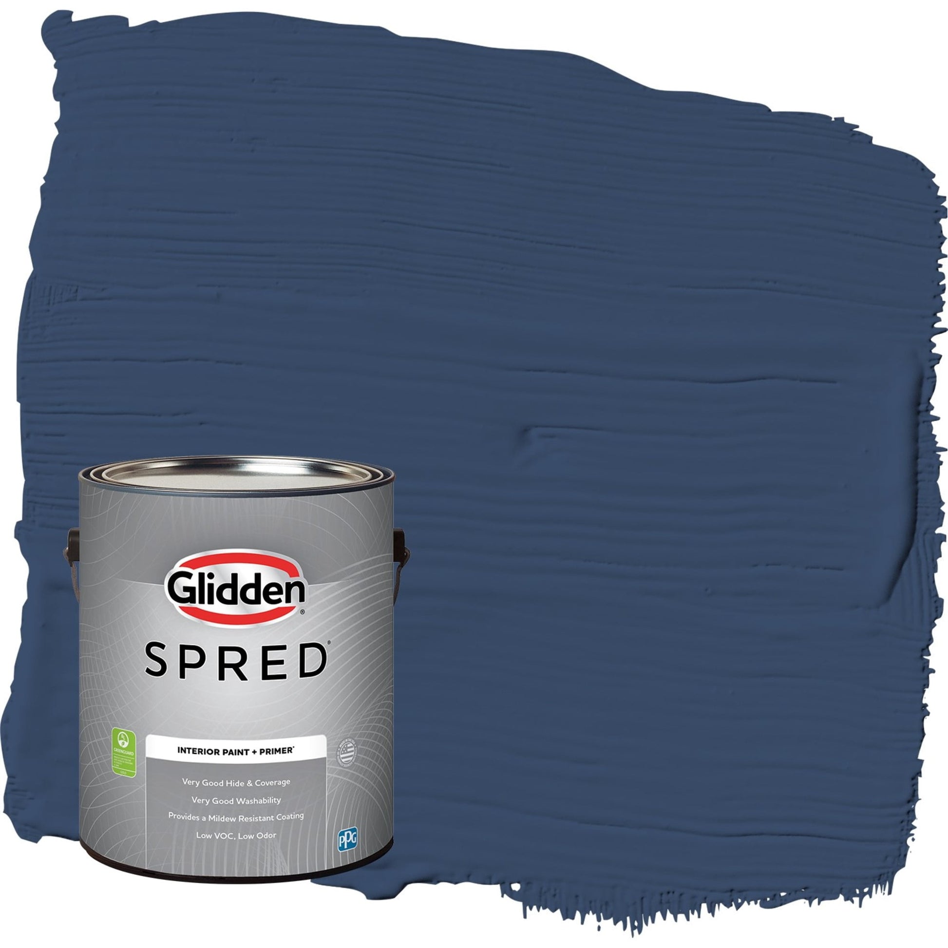 Glidden Spred Annapolis Blue Eggshell Interior Paint with Primer, 1 Gallon