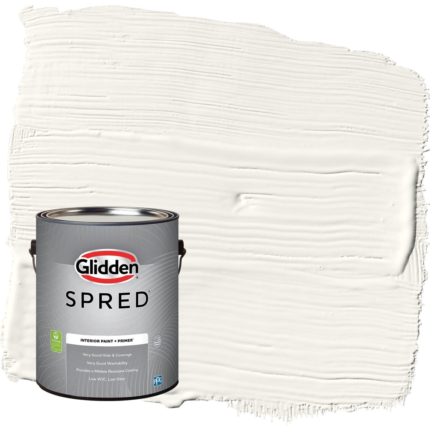 Glidden Spred Cotton Tail / Gray, Flat Interior Paint with Primer, 1 Gallon
