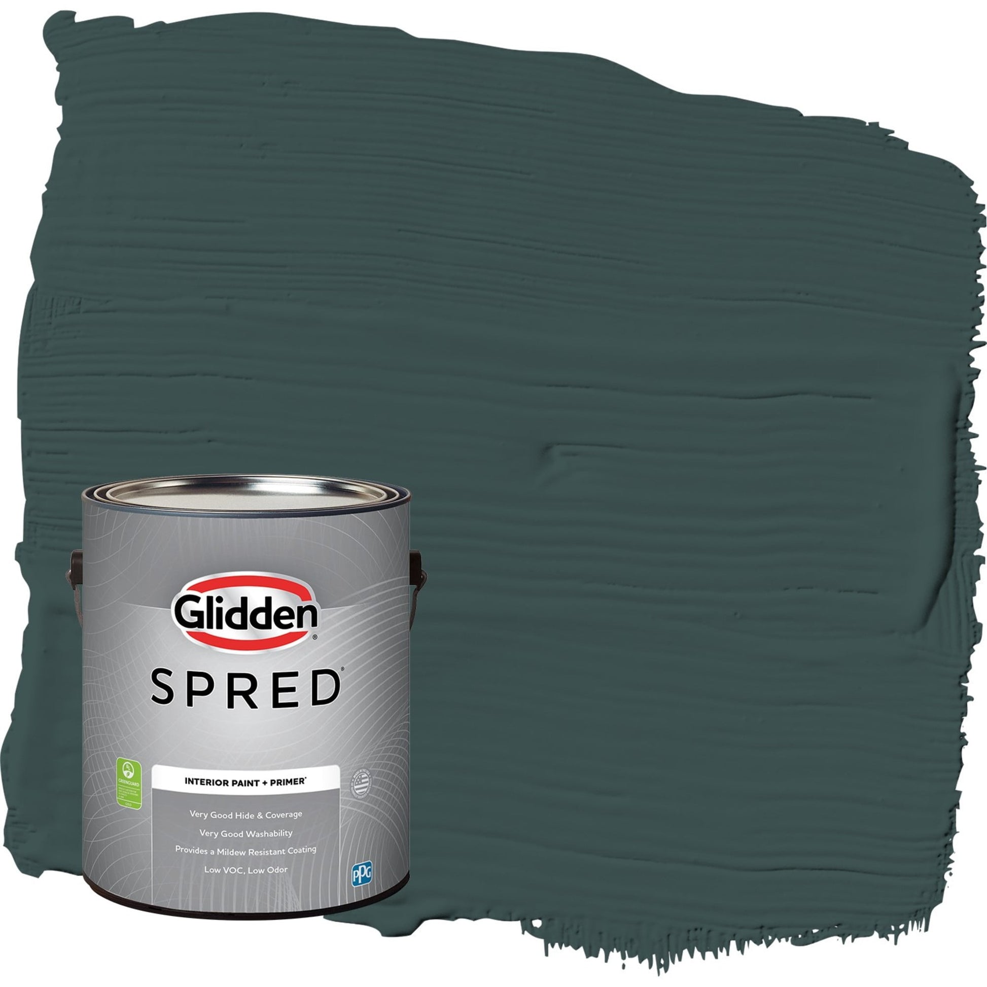 Glidden Spred Night Watch / Green, Eggshell Interior Paint with Primer, 1 Gallon