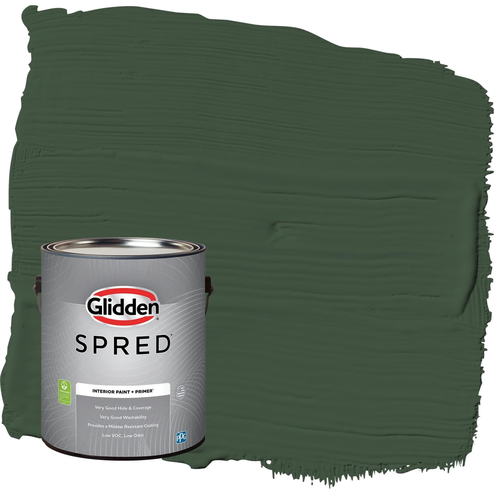 Glidden Spred Pine Forest / Green, Eggshell Interior Paint with Primer, 1 Gallon