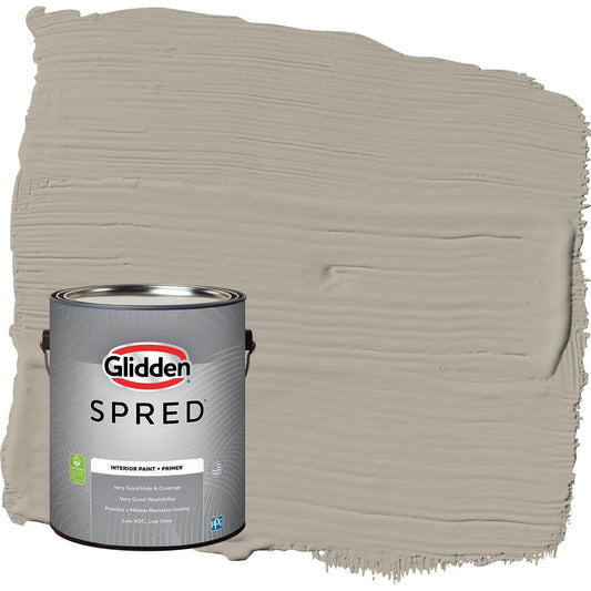 Glidden Spred Sharkskin / Gray, Eggshell Interior Paint with Primer, 1 Gallon