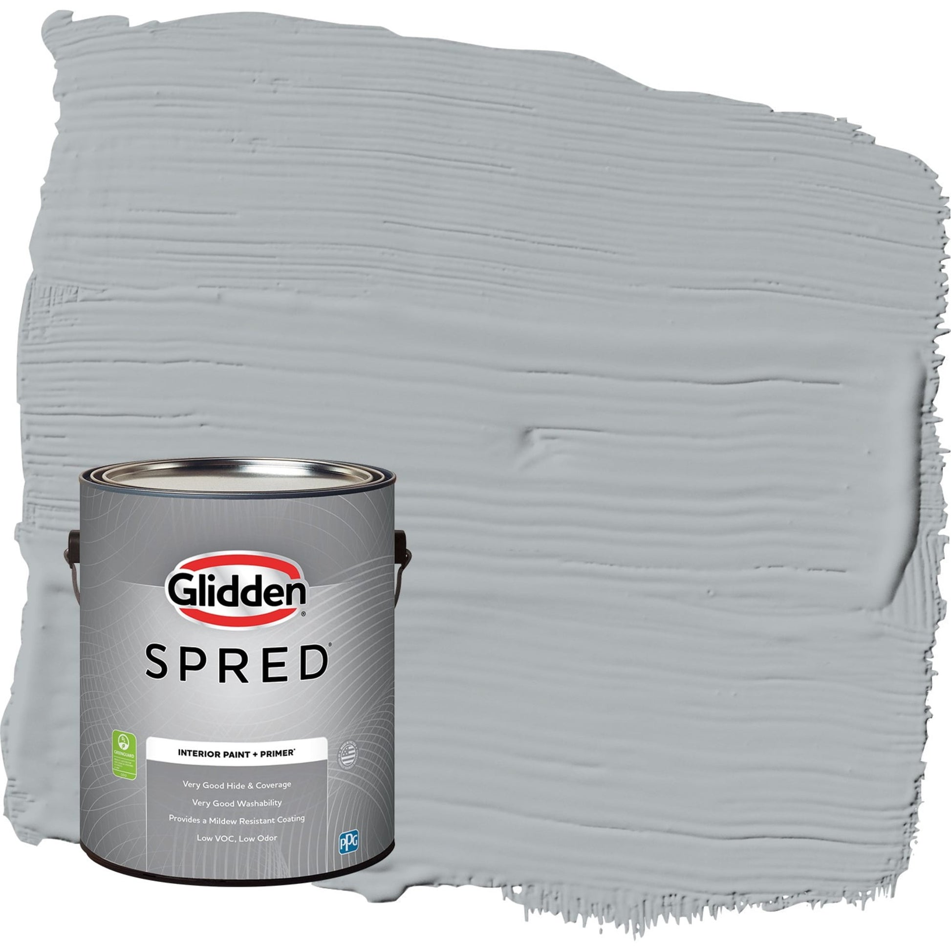 Glidden Spred Stargazer / Gray, Eggshell Interior Paint with Primer, 1 Gallon