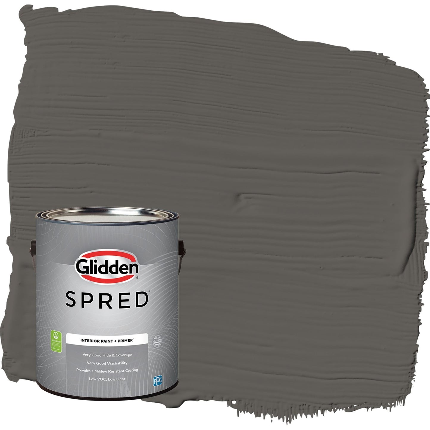 Glidden Spred Stone's Throw / Gray, Eggshell Interior Paint with Primer, 1 Gallon