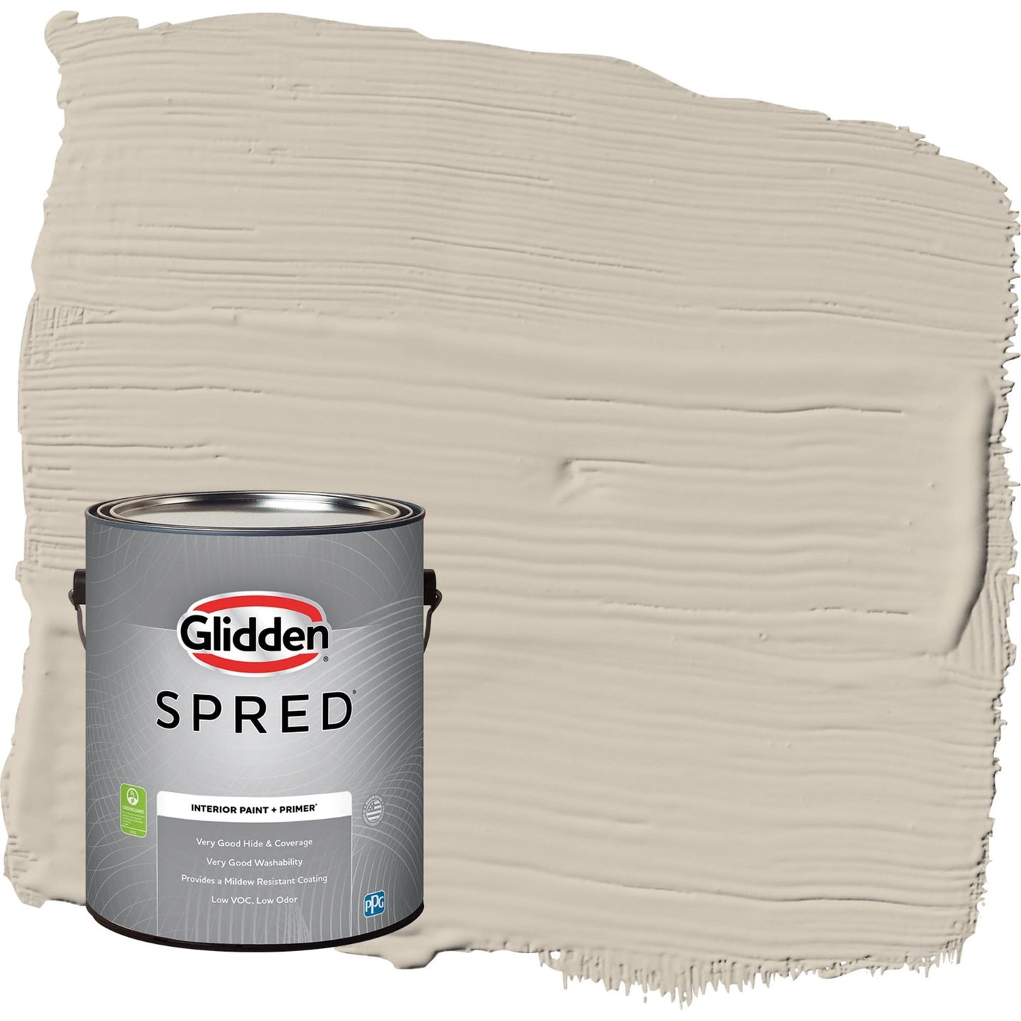 Glidden Spred Synchronicity / Gray, Eggshell Interior Paint with Primer, 1 Gallon