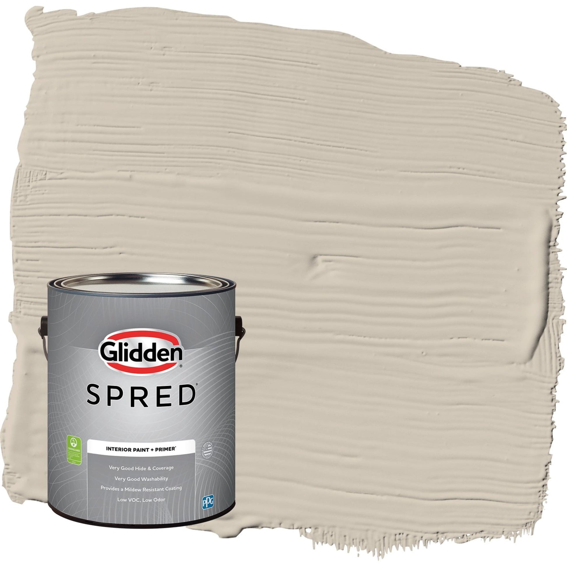 Glidden Spred Synchronicity / Gray, Eggshell Interior Paint with Primer, 1 Gallon