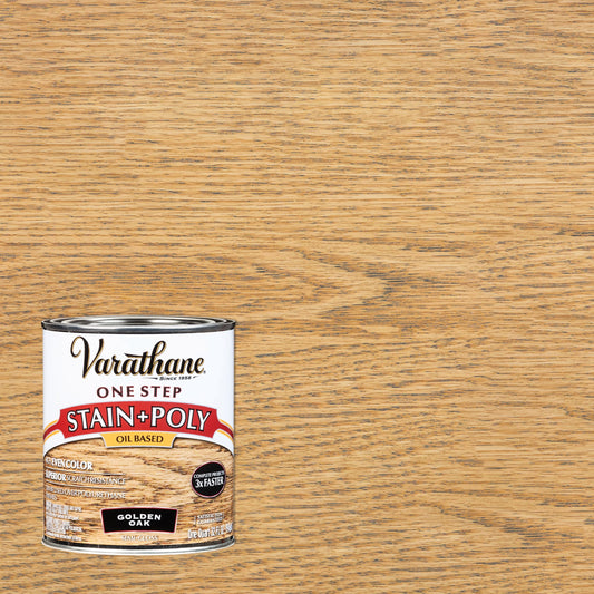 2 Pack, Golden Oak, Varathane Stain + Polyurethane Oil-Based, Semi-Gloss -225244H, Quart