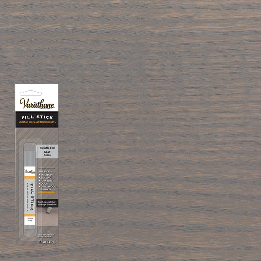 6 Pack, Gray, Varathane Premium Wood Repair Fill Stick-359932, 0.5 oz