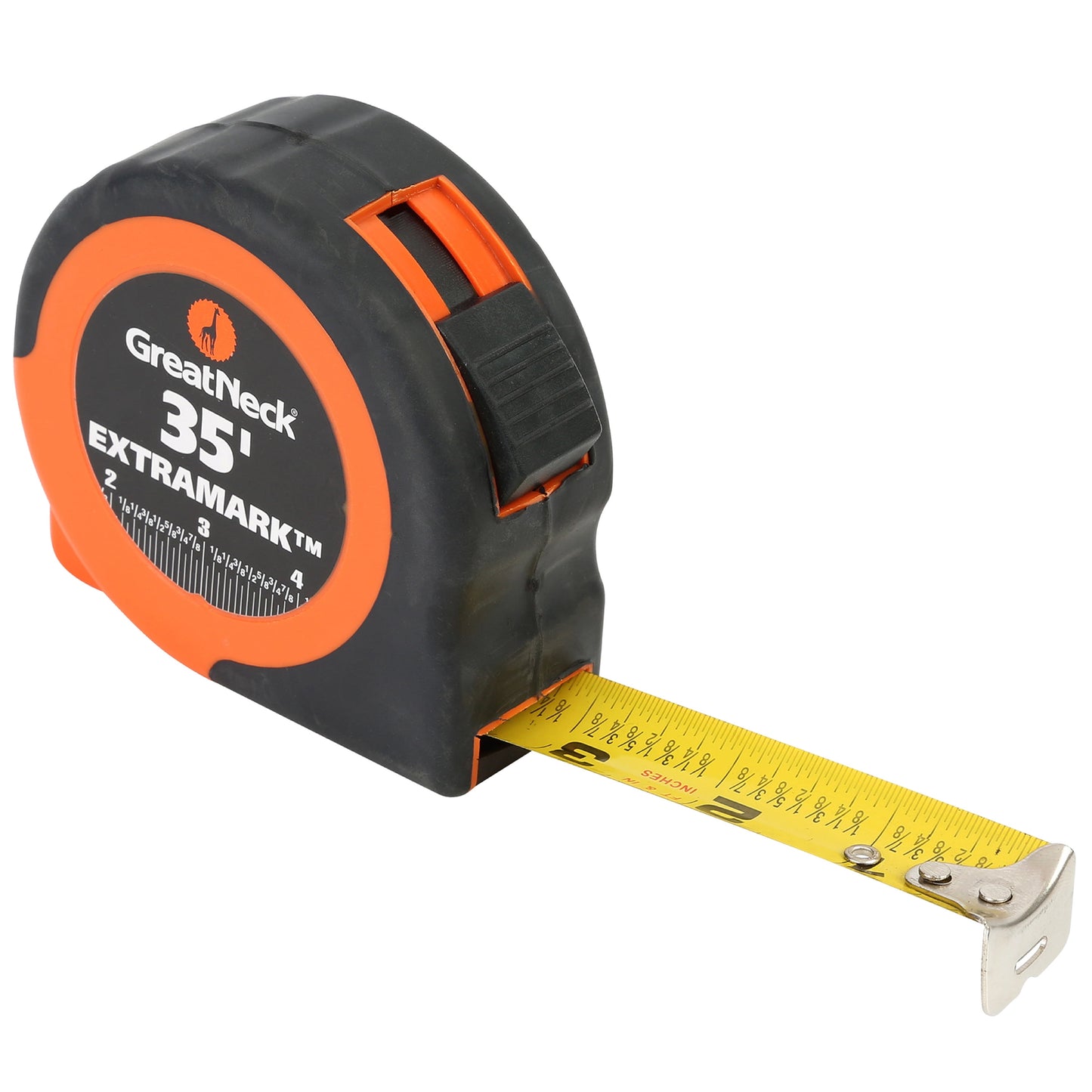 GreatNeck ExtraMarkTape Measure, Easy to Read, 35' x 1"