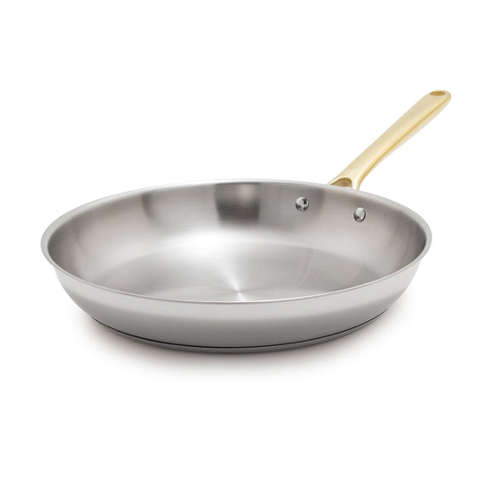 GreenPan Balance 12"  Stainless Steel Uncoated Frying Pan Skillet, Silver
