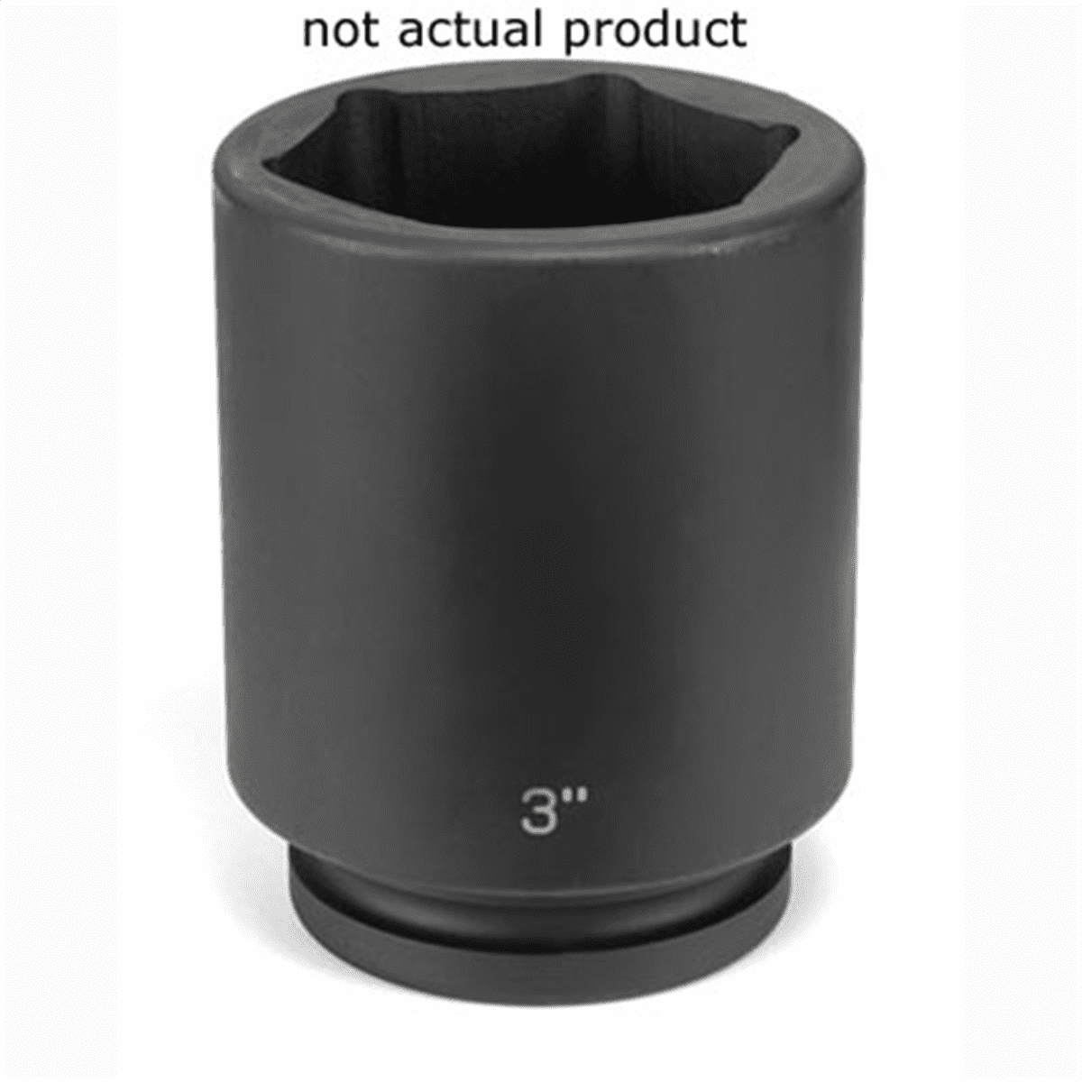Grey Pneumatic 4046D 1" Drive 6-Point Fractional Deep Impact Socket 1-7/16