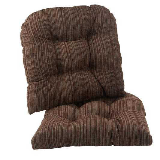 Gripper Non-Slip 17" x 17" Polar Chenille Tufted Universal Chair Cushions, Set of 2