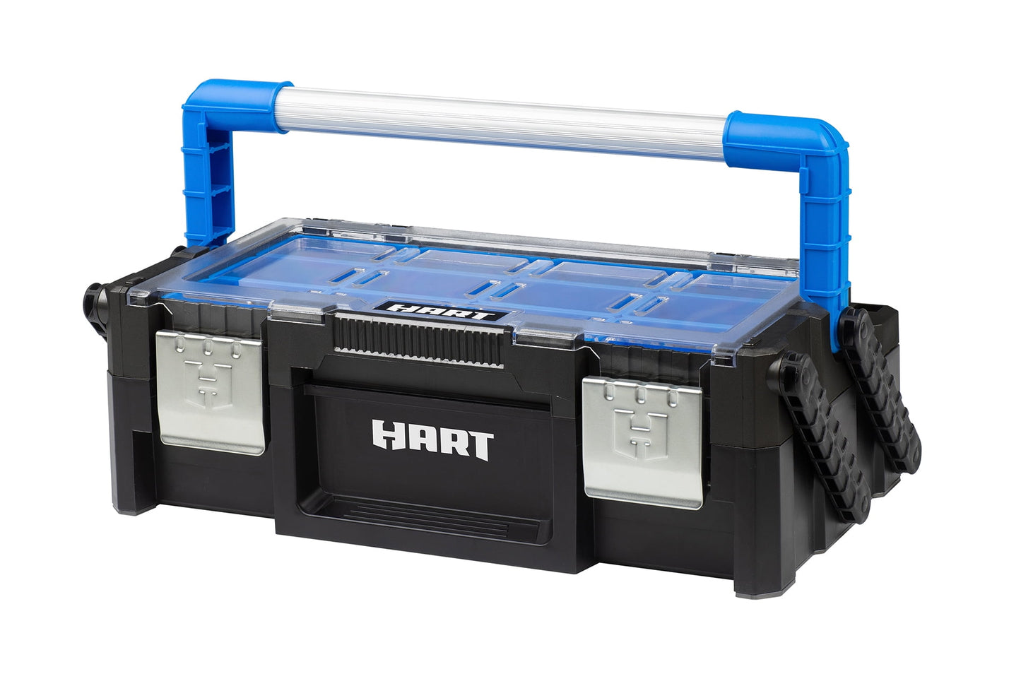 HART 18" Cantilever Organizer, Resin Tool Box for Small Tools and Parts, Tool Storage and Organizaion