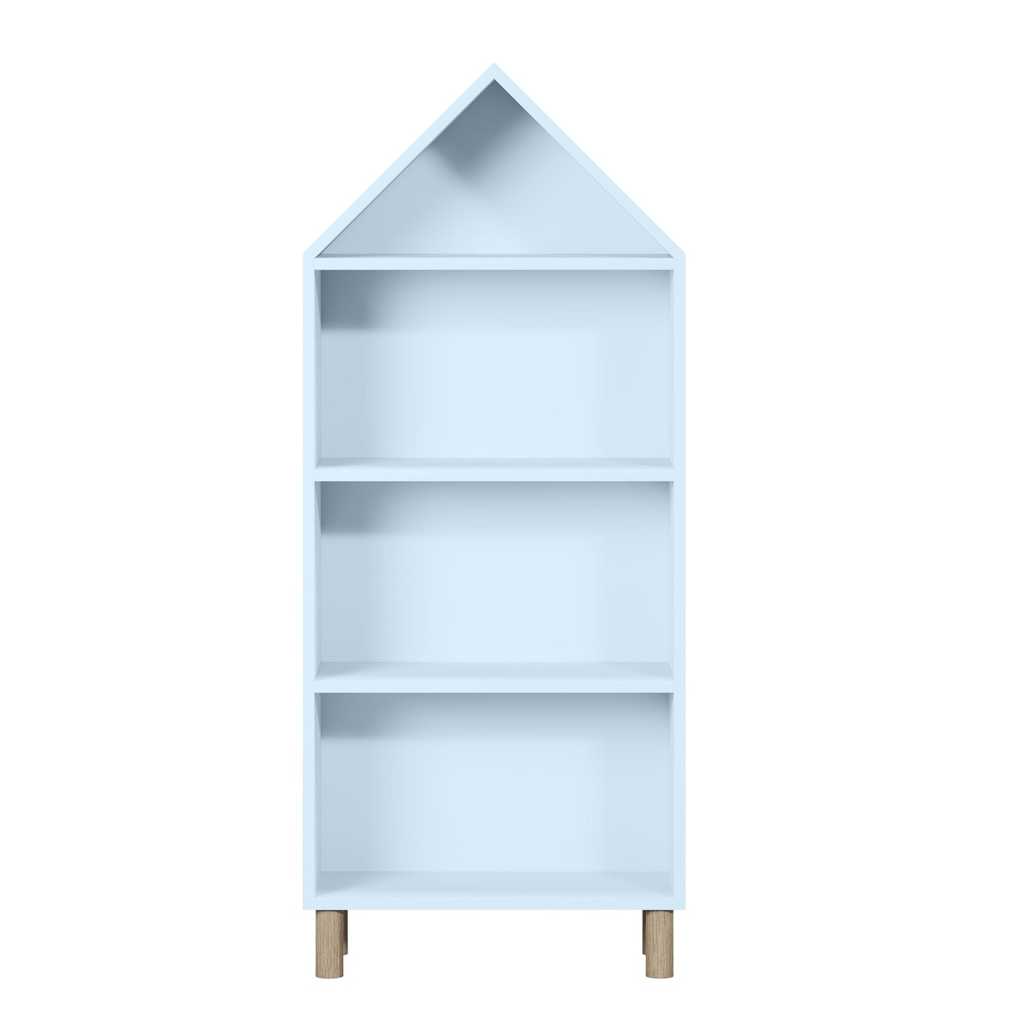 House of Happy, House Shaped Bookshelf, White for Kids Classroom, Kids Playroom or Kids Bedroom