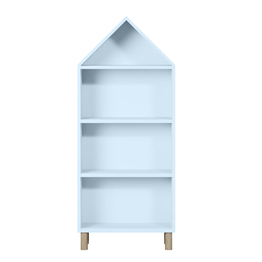 House of Happy, House Shaped Bookshelf, White for Kids Classroom, Kids Playroom or Kids Bedroom