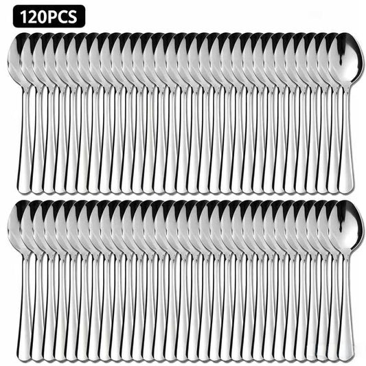 Hansmart 120pcs Dinner Forks Stainelss Steel 7.1in Tableware For Kitchen Silverware Set
