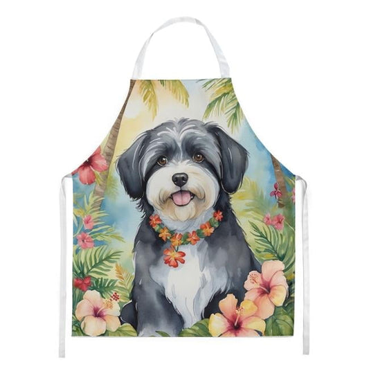 Havanese Luau Apron 27 in x 30 in