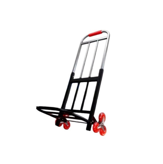Heavy Duty Folding Hand Truck Stair Climbing Cart with Large Wheels, Portable Luggage Dolly Garden Folding Trolley Moving Cart for Travel Moving Shopping