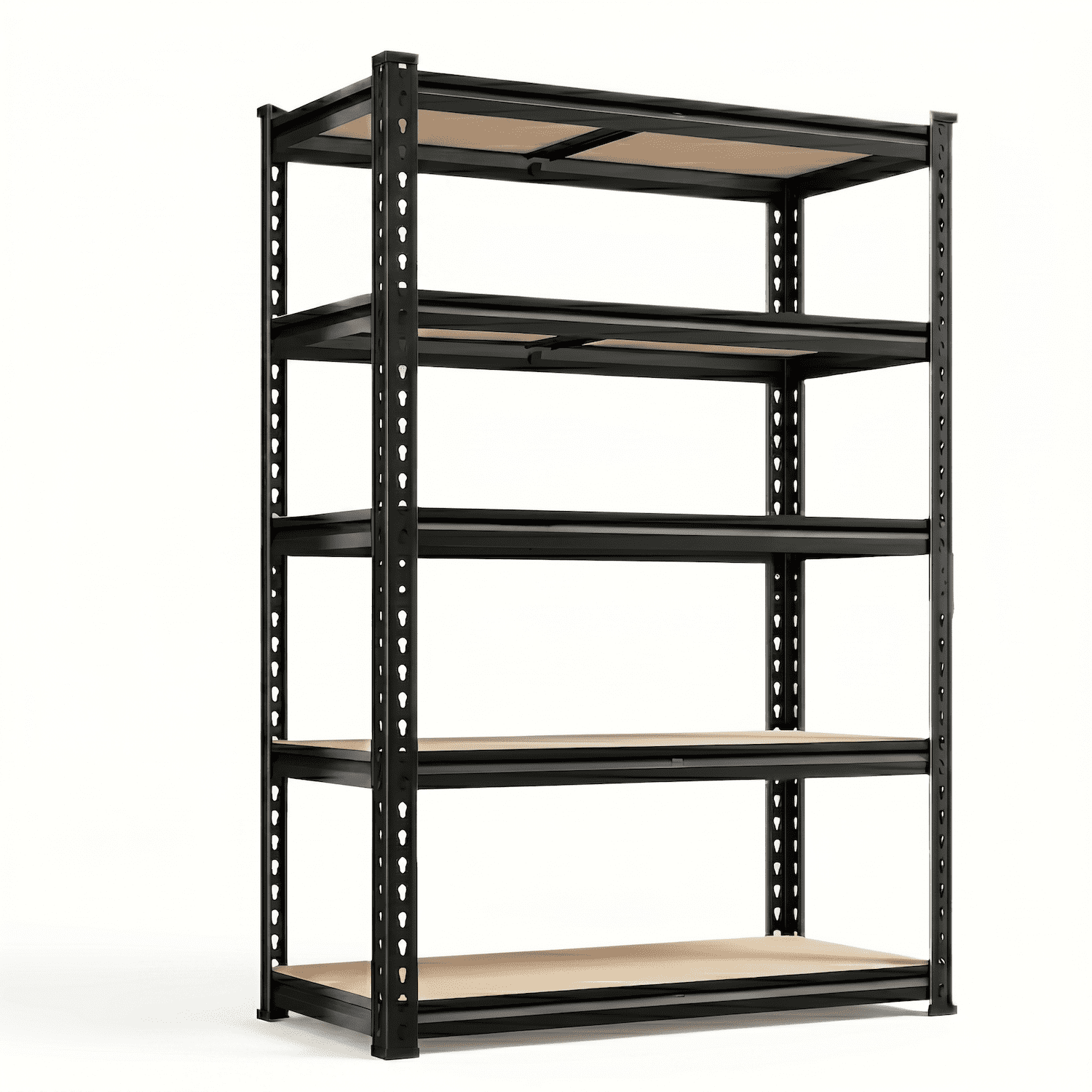 Xiweot Heavy Duty Garage Shelves, 5-Tier Metal Storage Shelves with Adjustable Steel Rack, 60"H Freestanding Storage Rack 2000 LBS Industrial Shelving Unit for Basement, Warehouse, Workshop, Pantry