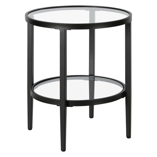 Henn&Hart 19.63" Black Side Table