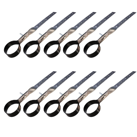 Highcraft 1-1/2 in. DWV Pipe Hanger in Galvanized Steel (10-Pack)