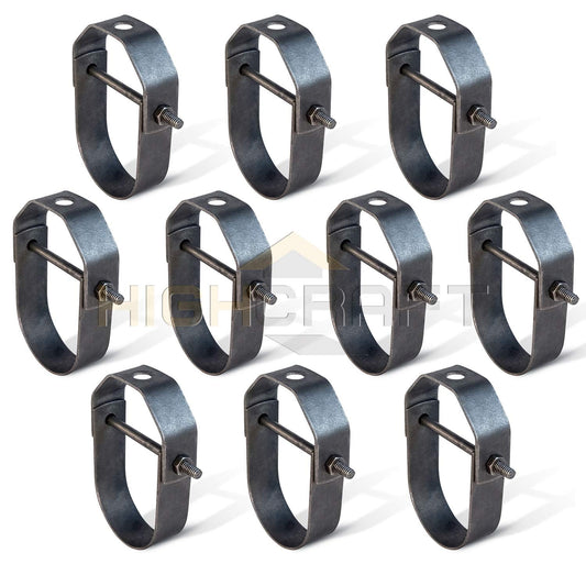 Highcraft 1/2" Clevis Hanger for Vertical Pipe Support Steel (10-Pk)