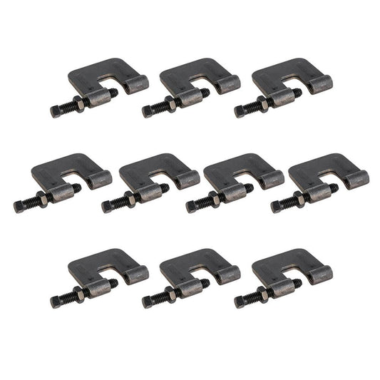 Highcraft 1/2 in. C-Clamp Rod Anchor for Beam, Uncoated Steel (10-Pack)