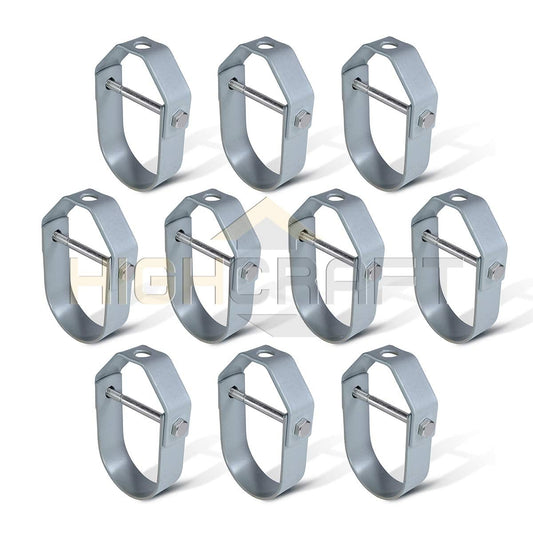 Highcraft 1/2 in. Clevis Hanger for Vertical Pipe Support in Light-Duty Epoxy Coated Steel (10-Pack)