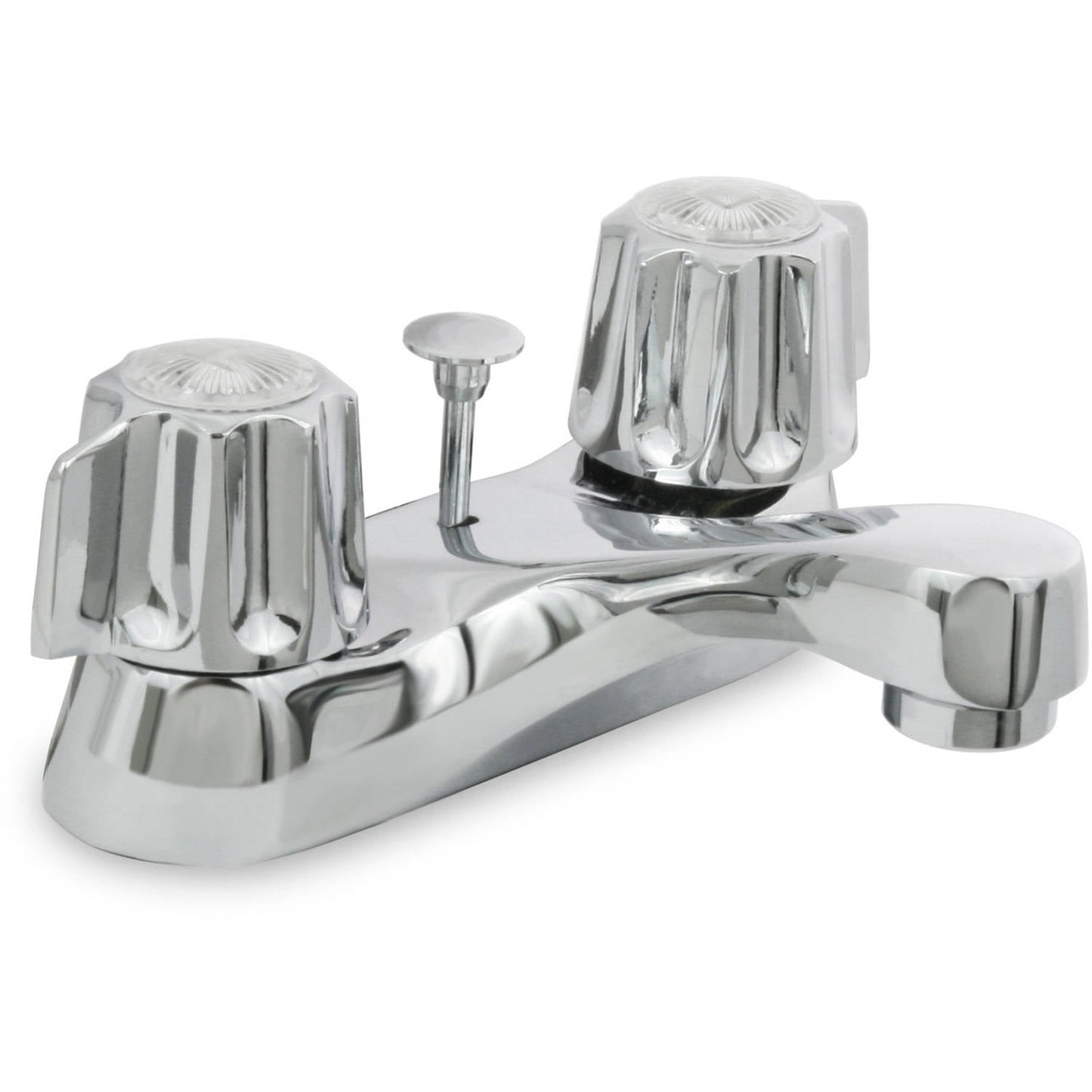 Highcraft 17142-NL 2 Handle Lavatory Faucet with Brass Pop/Up (Gerber), Lead Free