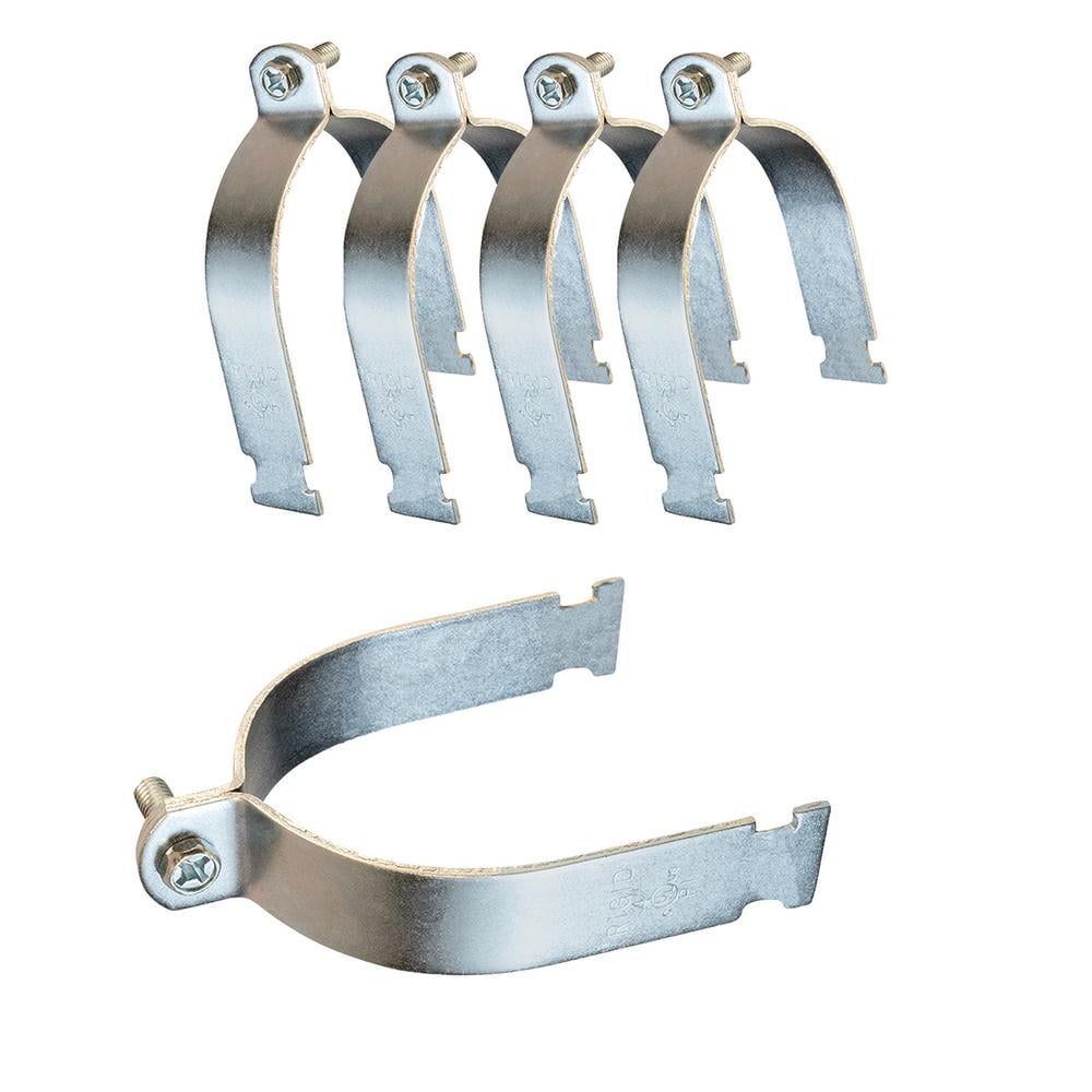 Highcraft 4 in. Electro Galvanized Steel Strut Clamp (5-Pack)