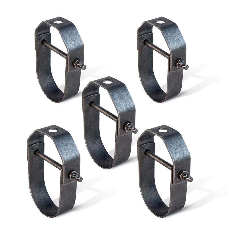 Highcraft 6 in. Clevis Hanger for Vertical Pipe Support in Standard Uncoated Steel (5-Pack)