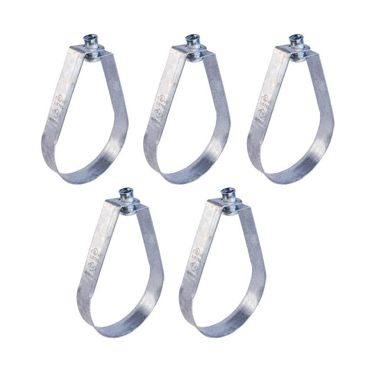 Highcraft 8" Swivel Loop Hanger for Vertical Pipe Support Steel (5-Pk)